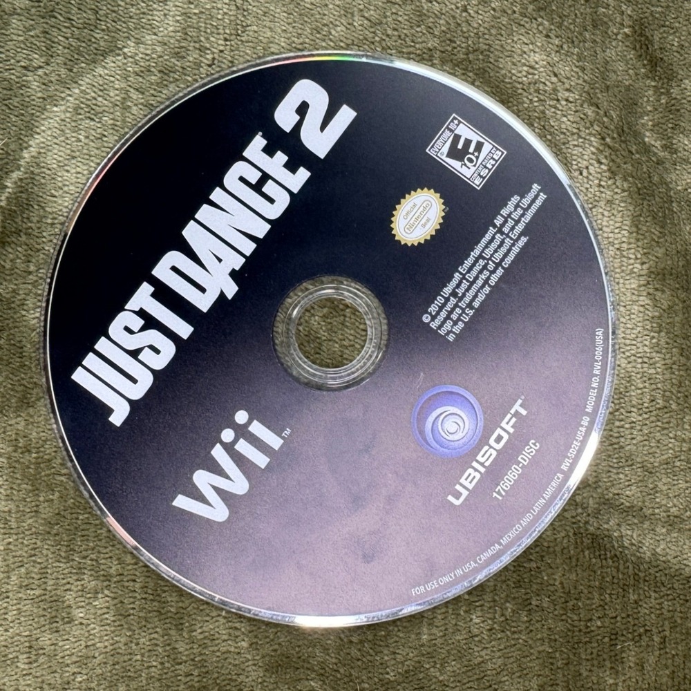 Just Dance 2 Nintendo Wii Disc Only Tested Ubisoft 2010‎ Authentic Game Clean